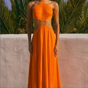 Cult Gaia Nadeesha Dress in Orange